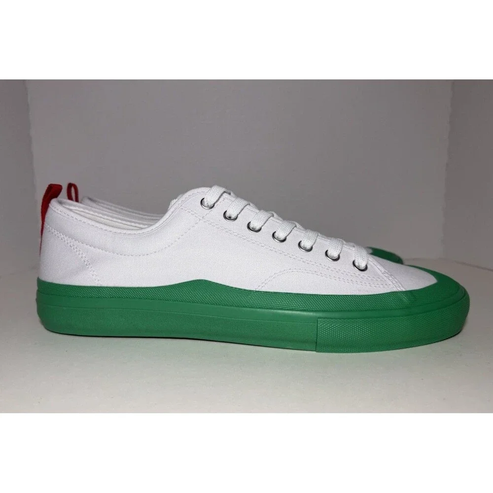 Chick-fil-A Sweet & Spicy Sriracha Sneakers Men's‎ 11 White Green Canvas Shoes